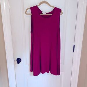 New. Corner burgundy tank dress